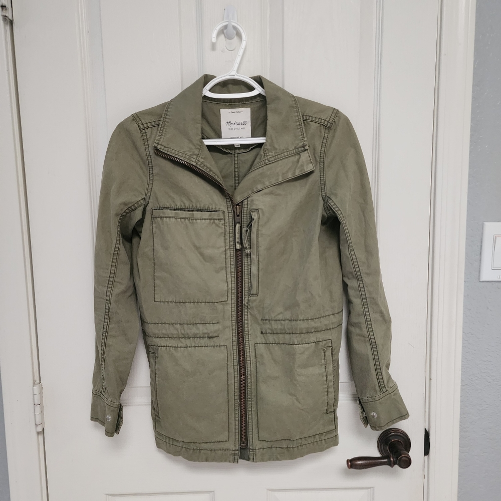 Madewell Cargo Utility Jacket Green Casual